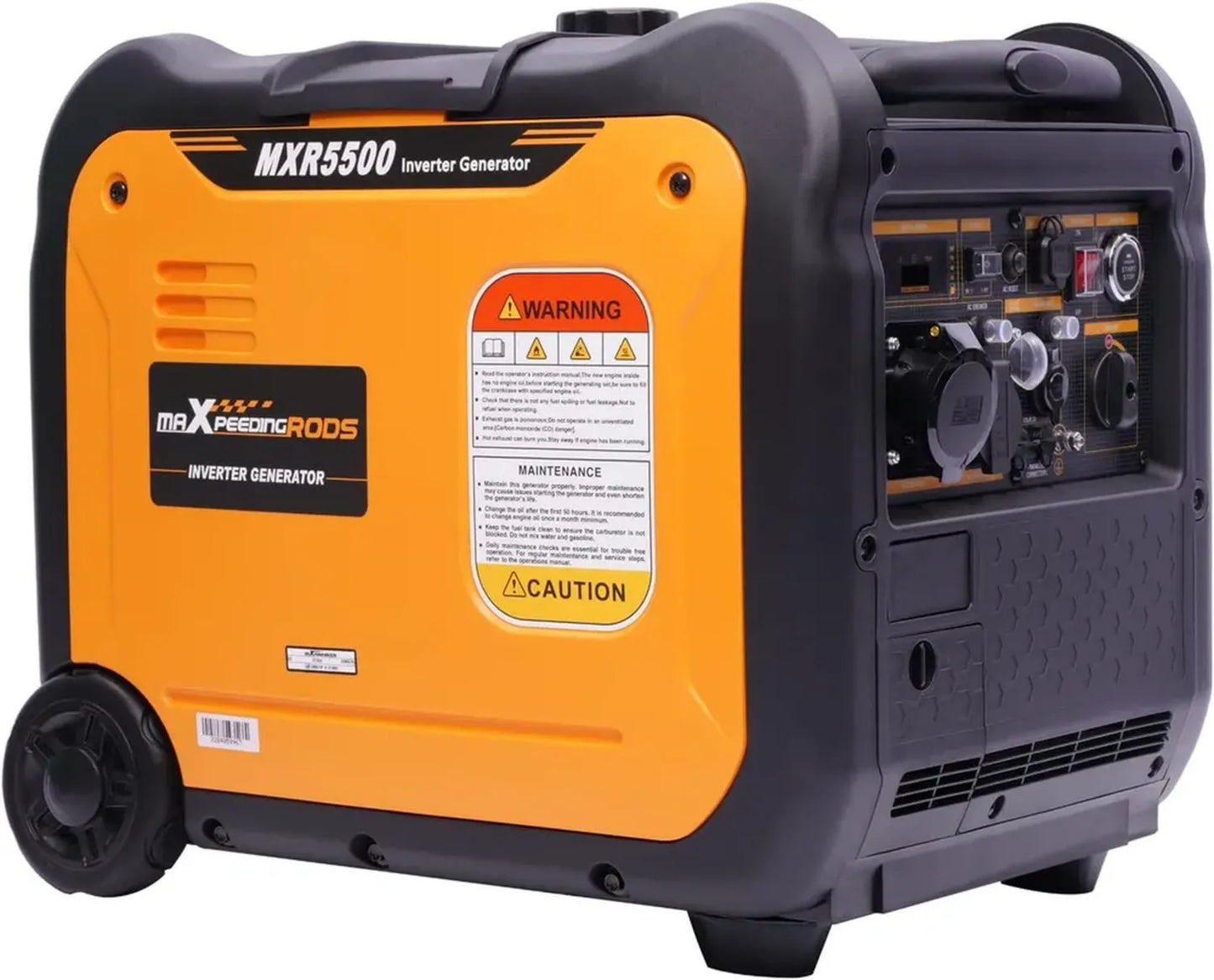 Générateur Inverter 5500W Silencieux maXpeedingrods avec Démarrage Électrique et Télécommande, Port USB, 230V, 4 Temps pour Garage, Jardin, Chantier
