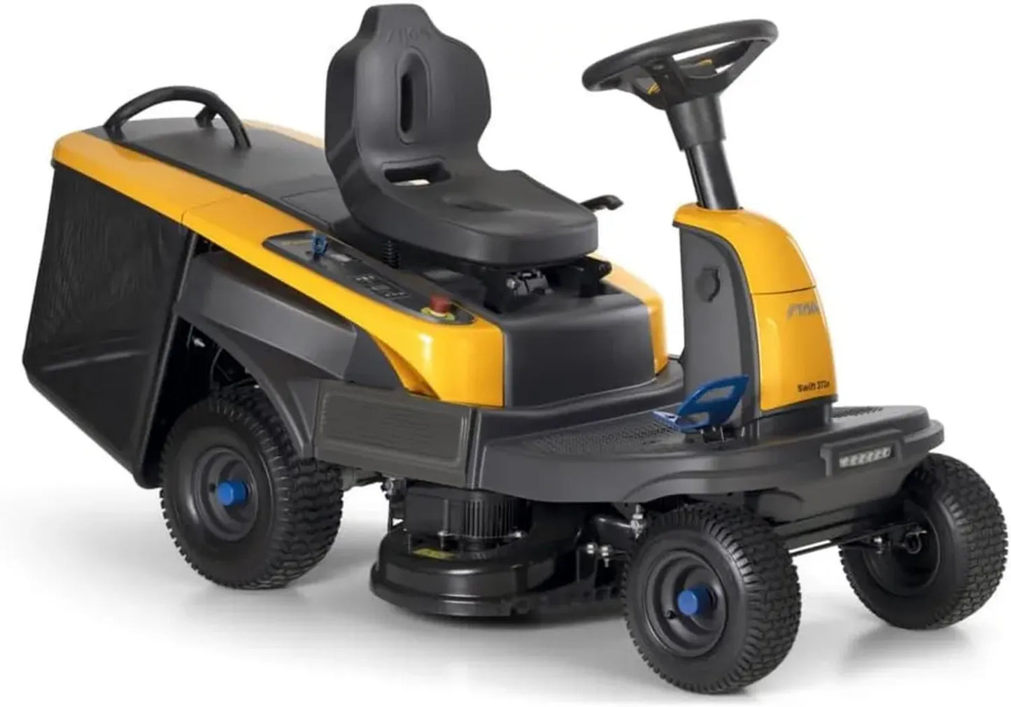 STIGA 372e Swift Tondeuse Autoportée Électrique, Largeur 72 cm, Système 48V, 4 Batteries Incluses, Idéale pour Pelouses jusqu'à 2400 m²