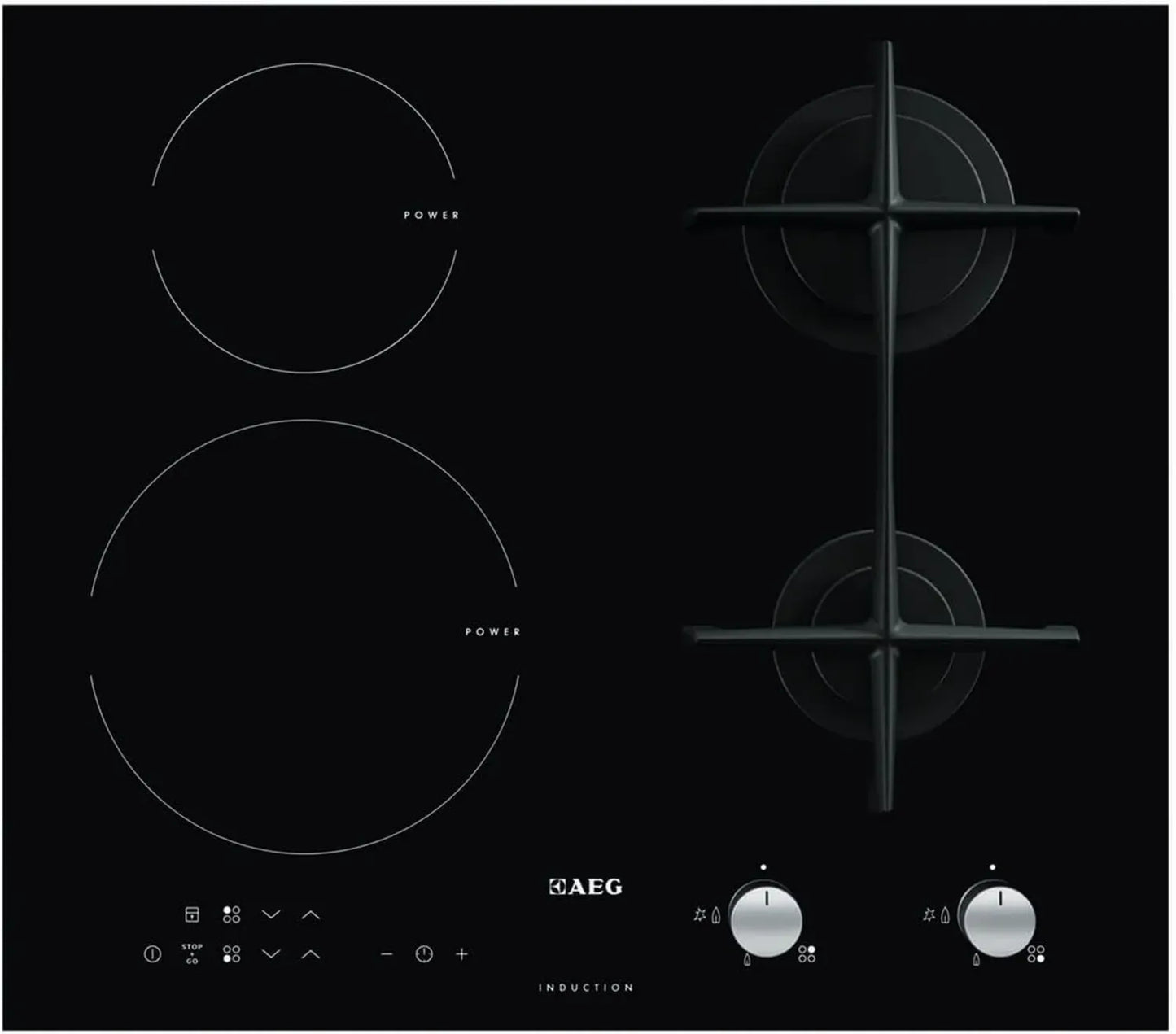 Plaque de Cuisson AEG Vitrocéramique HD634170NB