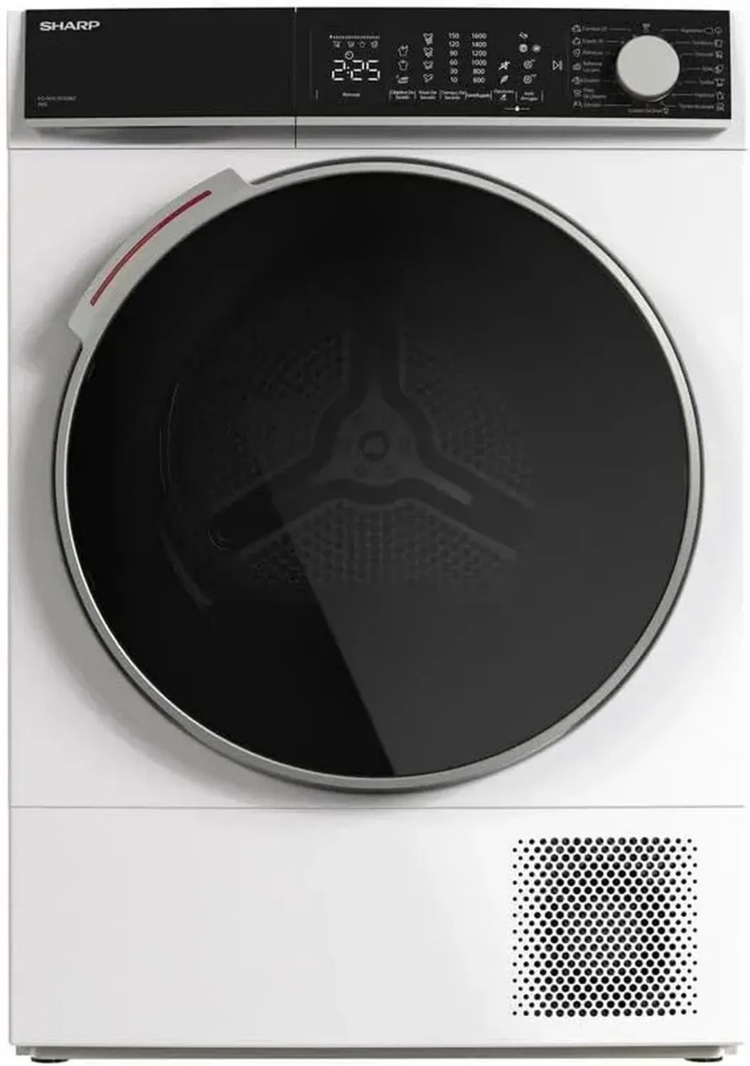 Sèche-linge Sharp 9 kg, modèle KDNHL9S9GW2ES, efficacité énergétique