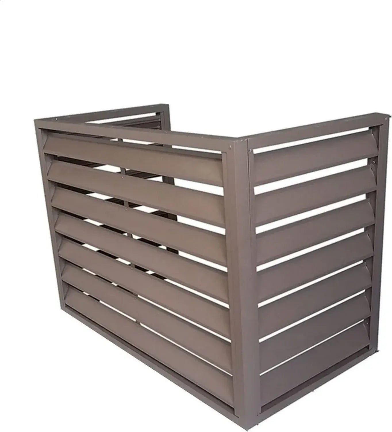 Cache-climatiseur extérieur en aluminium, résistant aux intempéries, protection durable, dissimulation des unités CVC