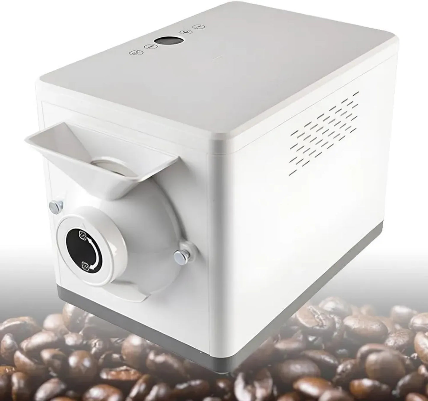 Torréfacteur Électrique Automatique pour Café et Châtaignes, Contrôle de Température de 0 à 250°C, Rotation Complète à 360°