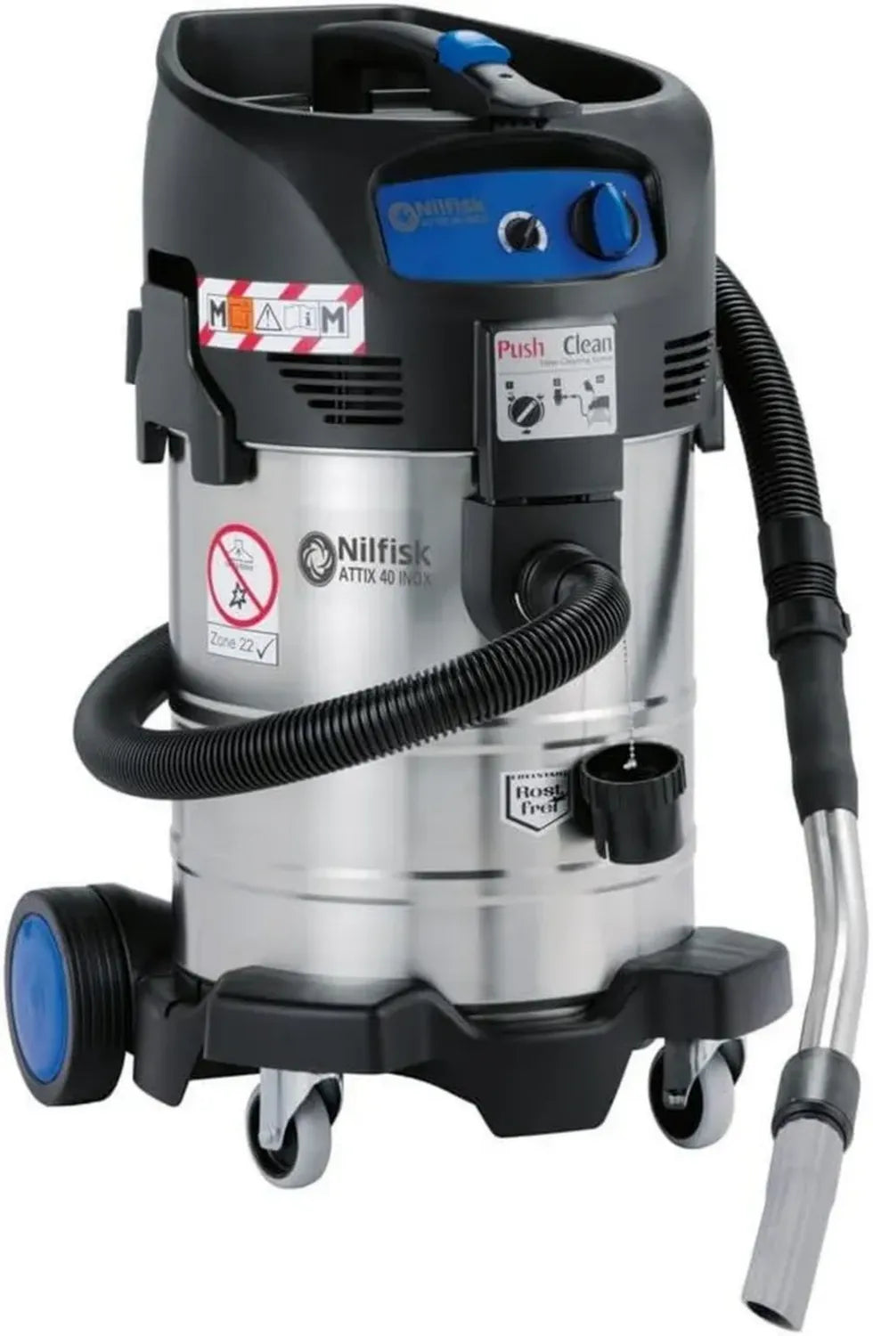Aspirateur Professionnel Nilfisk ATTIX 40-0M Type 22 37L, 1400W, Multi-surfaces
