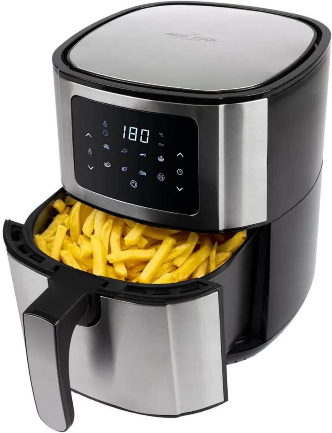 Friteuse à Air ProfiCook 5,5L - Sans Huile, Écran Tactile LED, 7 Programmes