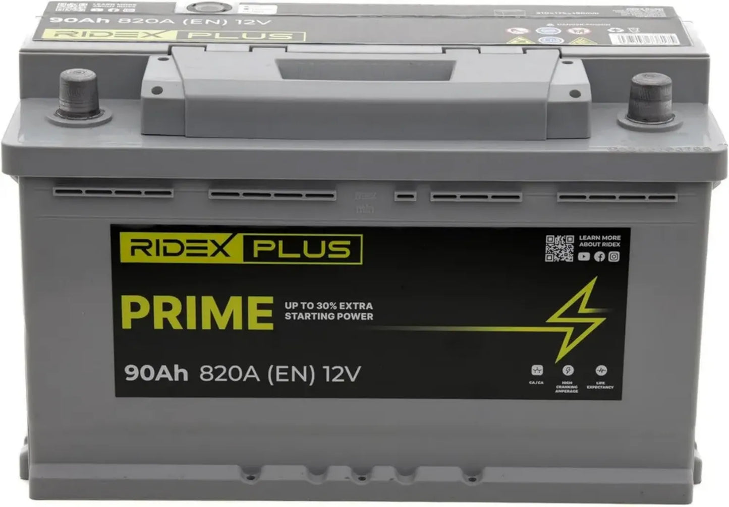 Batterie au Plomb 12V 90Ah 820A B13 - RIDEX PLUS