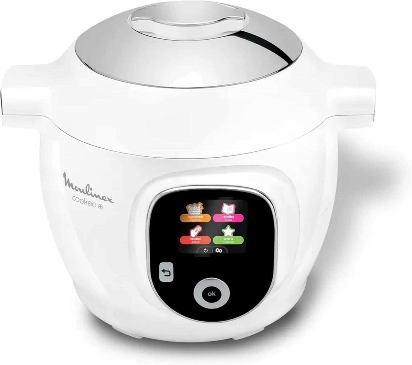 Moulinex Cookeo Multicuiseur Intelligent 6L, 80 Recettes Prédéfinies, Cuisson Automatique, Écran Tactile, Compatibilité MyMoulinex, 1600W, Blanc, Garantie Réparation 15 Ans