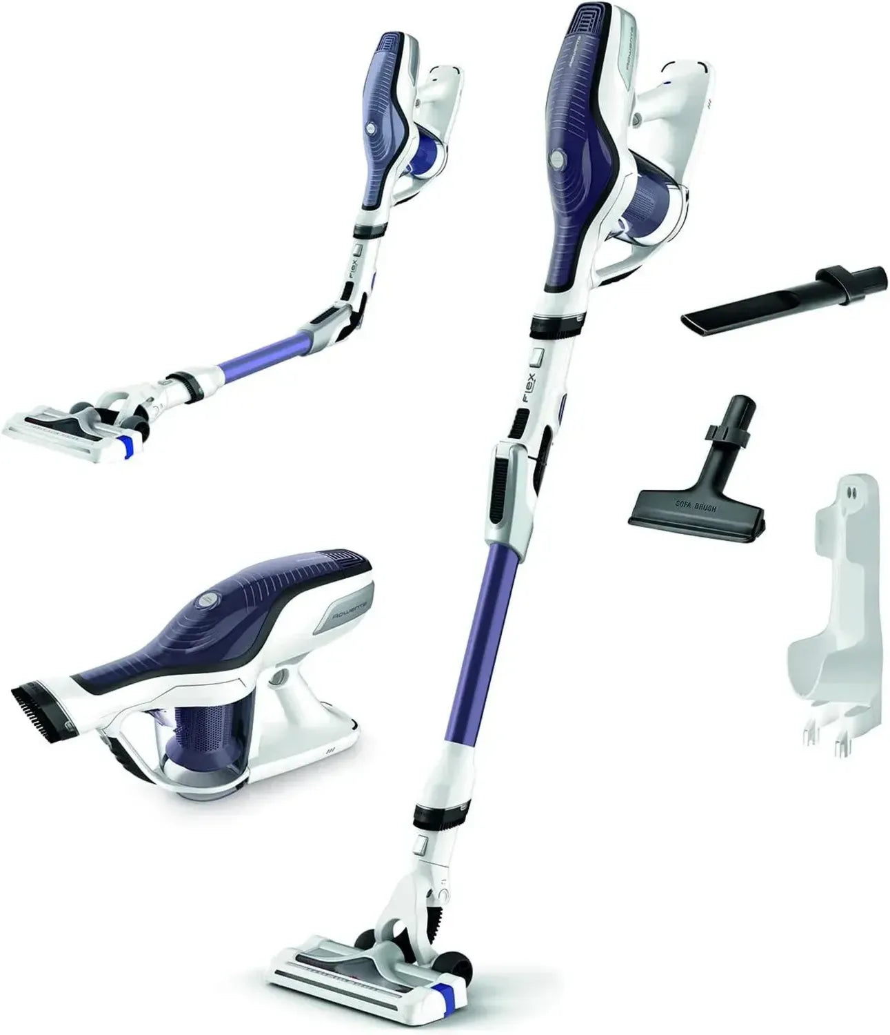 Aspirateur Balai Sans Fil Rowenta Flex 560 Puissant et Flexible 35 min
