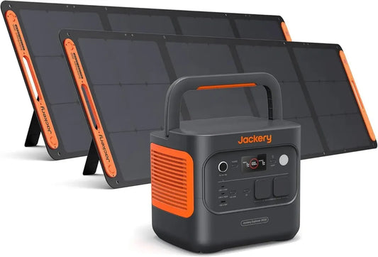 Générateur Solaire Portable Jackery Explorer 2000v2 avec Panneaux 2x200W, Batterie LiFePO4 2042Wh, Compatible USB-C & Fonction UPS 20ms
