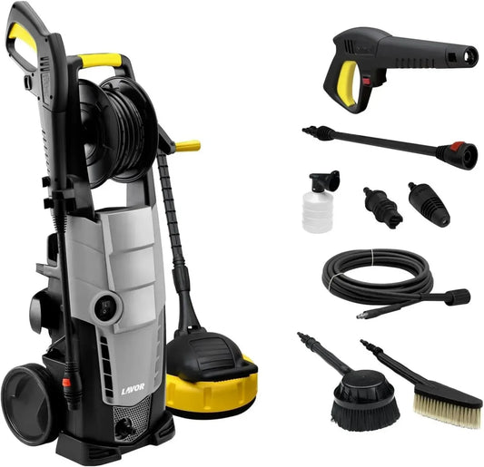 Lavor Nettoyeur Haute Pression 160 GL avec Enrouleur, Accessoires Multiples, 2500W