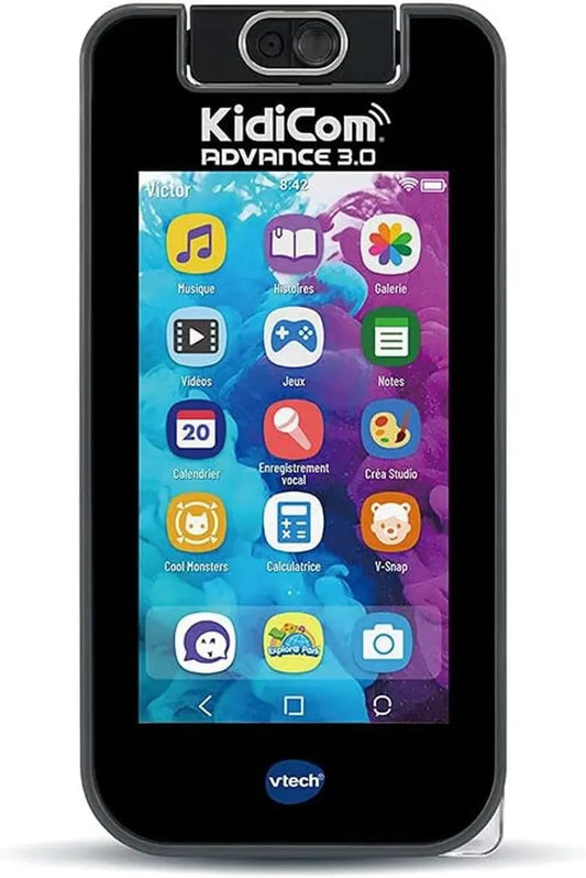 VTech KidiCom Advance 3.0 - Smartphone Éducatif pour Enfants 6-12 Ans, Sécurité Intégrée, Contenu Français