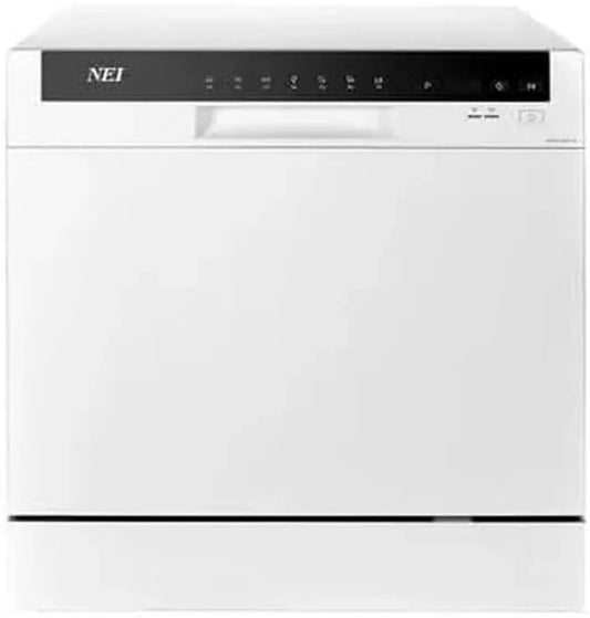 Lave-vaisselle compact 8 couverts, 7 programmes, 55 cm, blanc, classe F