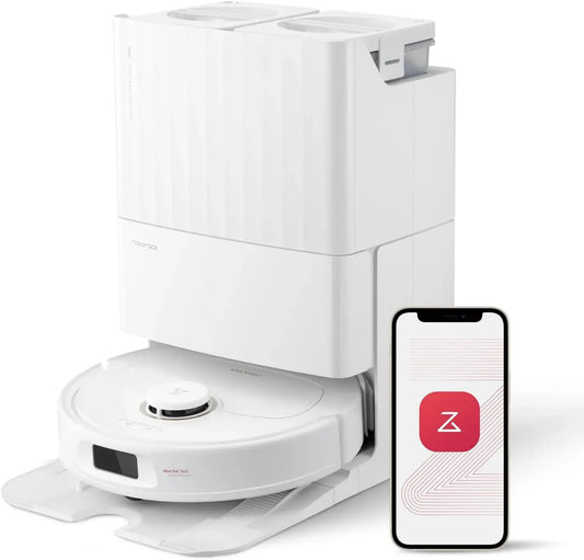 Aspirateur Robot Roborock Qrevo Pro, Nettoyage Automatique avec Brosses Flexibles et Station Lavage à Eau Chaude, 7000 Pa (Reconditionné)