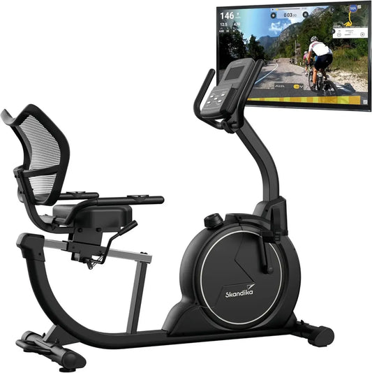 Vélo d'Appartement Skandika Cykling P14 avec Écran Tactile et Bluetooth