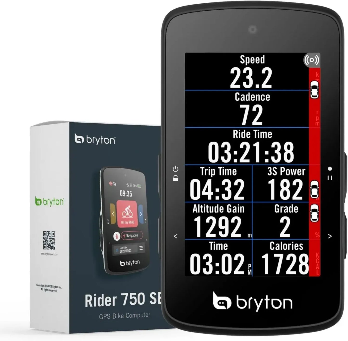 Compteur GPS Vélo Bryton Rider 750 SE Multifonction