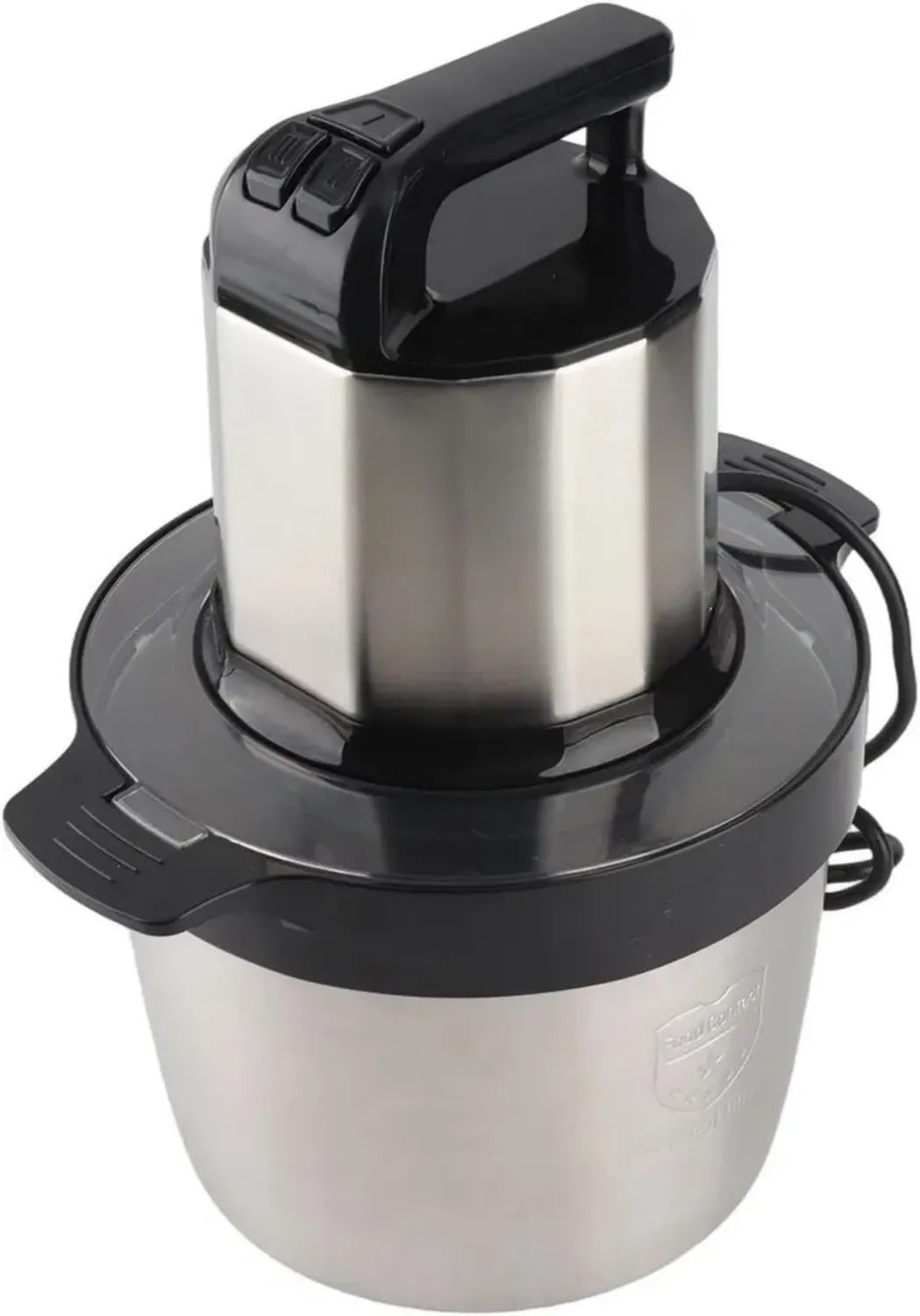 Mixeur Robot de Cuisine en Inox 2000W, 6L, 3 Vitesses pour Viande et Légumes
