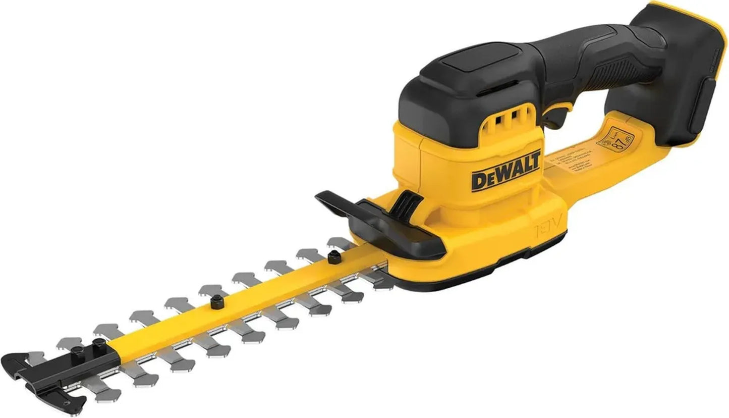 DEWALT Taille-haie 18V XR, 20 cm, avec Protection de Lame et Crochet, Outil Seul, DCMHT520N-XJ