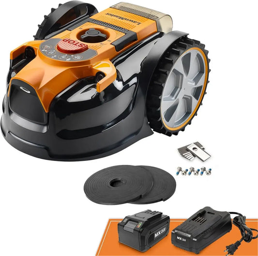 Robot Tondeuse Sans Fil 16' OcuMow® Lawnmaster - Évite Obstacles, Jusqu'à 200㎡