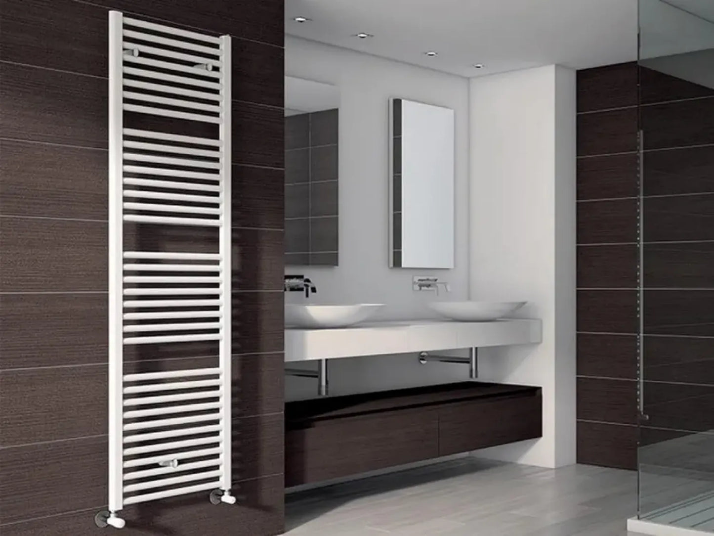 Radiateur Sèche-Serviettes ARES 710W Eau Chaude Blanc - IRSAP