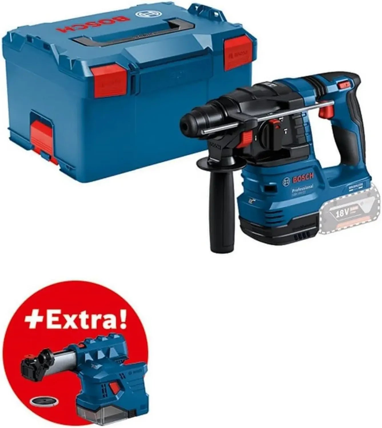 Perforateur sans-fil Bosch 18V SDS+ avec contrôle KickBack