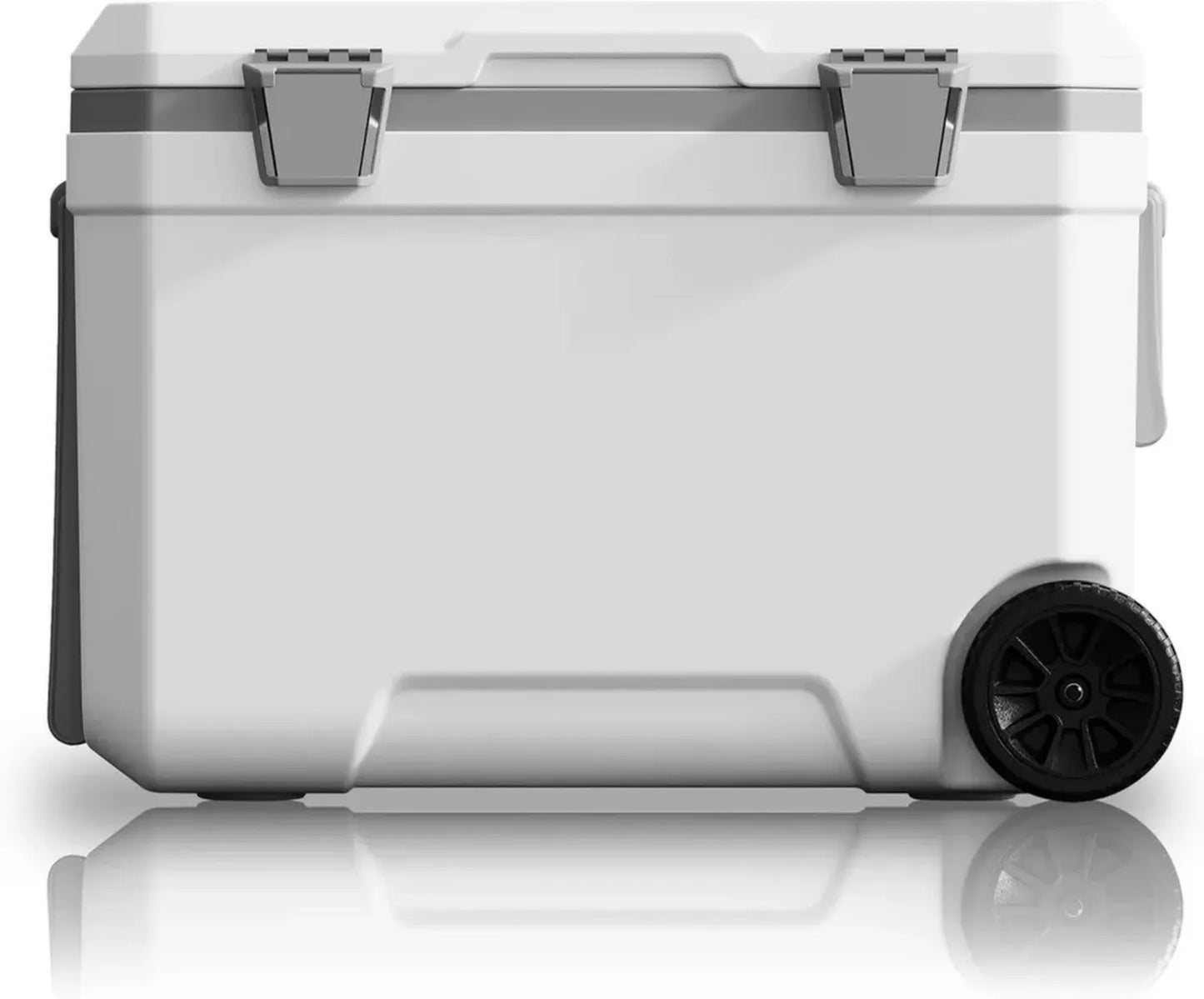 Glacière Portable 45L avec Roulettes et Fermetures Métalliques - Jusqu'à 96h de Fraîcheur - Idéale pour Camping et Pique-nique