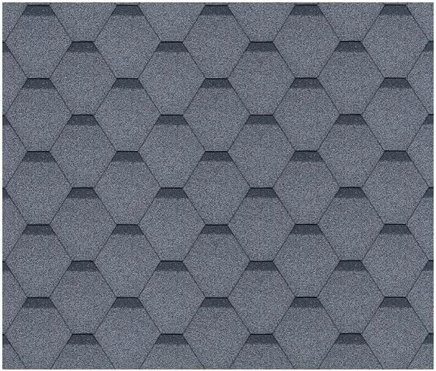 Bardeaux Bitumineux Hexagonaux Gris pour Toiture de Chalet