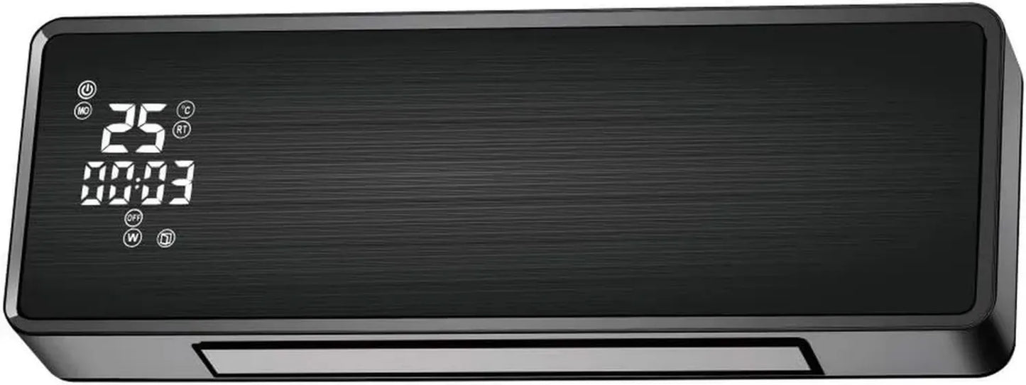 Radiateur Céramique Intelligent avec Wi-Fi et Façade Verre Noir