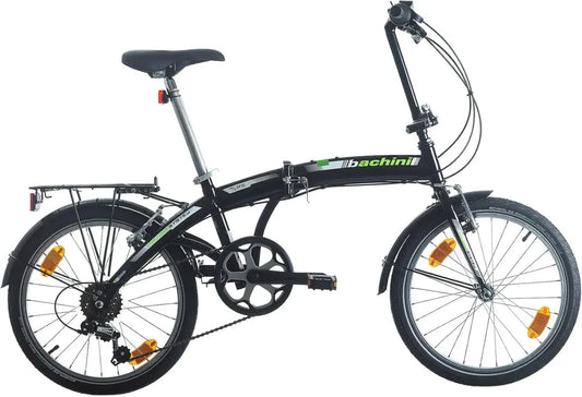 Vélo Pliant 20 Pouces, 6 Vitesses, avec Frein V-Brake et Accessoires, pour Adultes et Adolescents
