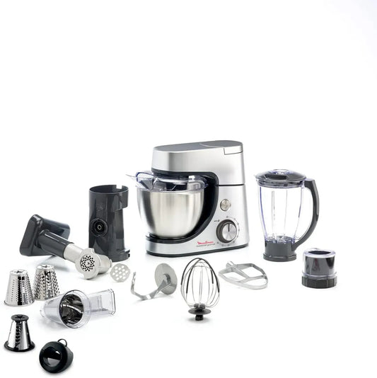 Moulinex Robot Pâtissier Multifonctions 1100W avec Blender et Accessoires