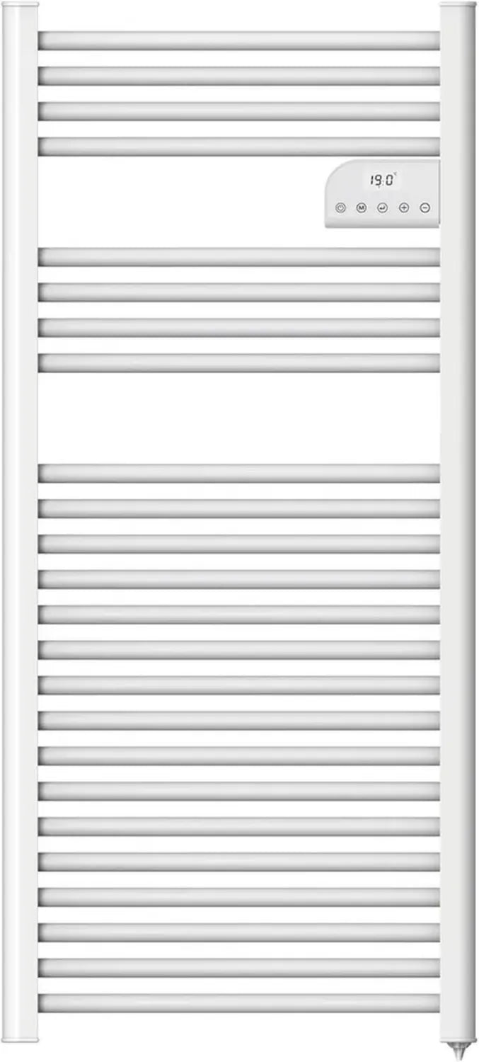 Radiateur sèche-serviettes électrique 750W avec thermostat programmable, design élégant, Cosyup Olen Blanc