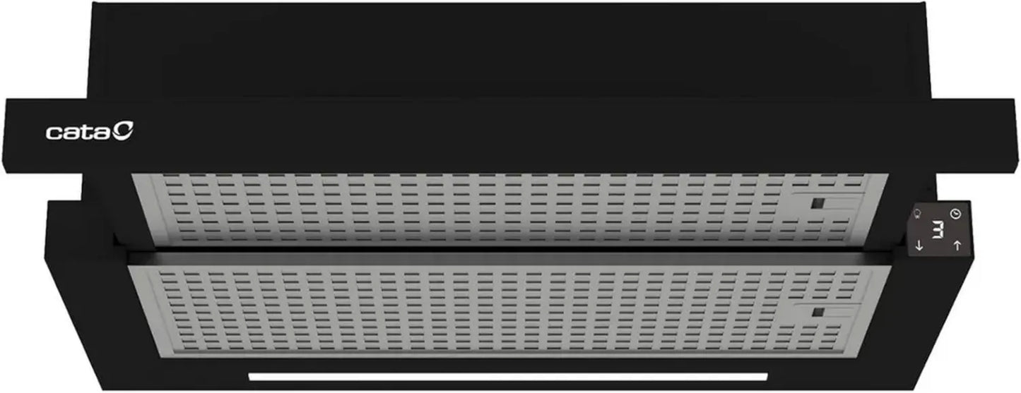 Hotte télescopique Cata TFH 6430GBK/B - Silencieuse avec moteur brushless et éclairage LED