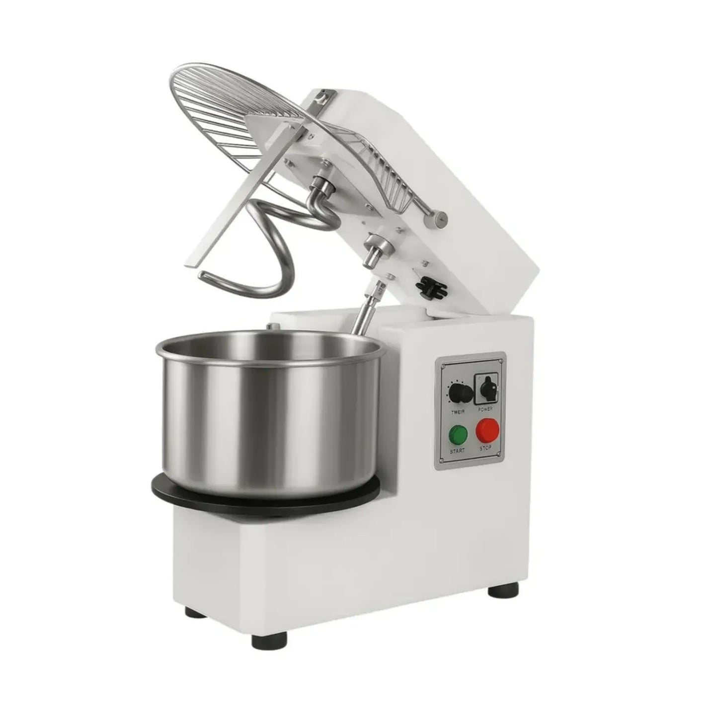 Mélangeur de Pâte Professionnel 20L - 1100W - Bol Amovible - Tête Relevable