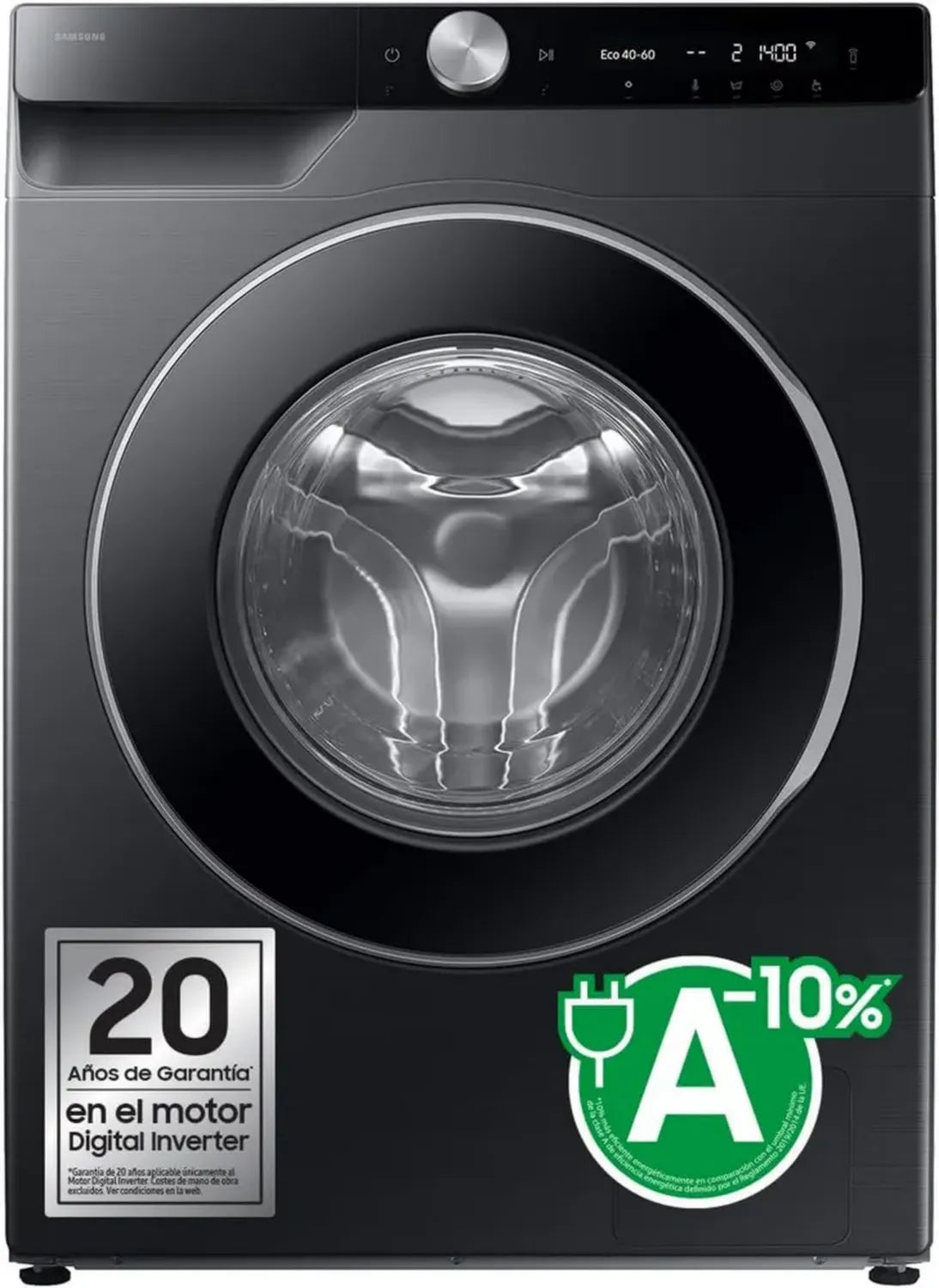 SAMSUNG Lave-linge 9 kg EcoBubble AI SmartThings Classe A Noir