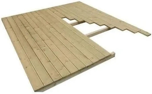 Plancher Massif en Pin 6m² pour Abri de Jardin avec Lambourdes