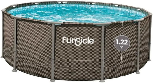 Piscine Ronde Oasis avec Hublot et Accessoires Complets 4,57 x 1,22 m