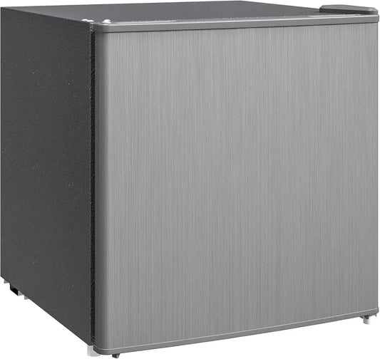 Congélateur Compact HOMCOM 35L - Température Réglable - Porte Réversible - Étagère Amovible - Classe Énergétique E - Gris