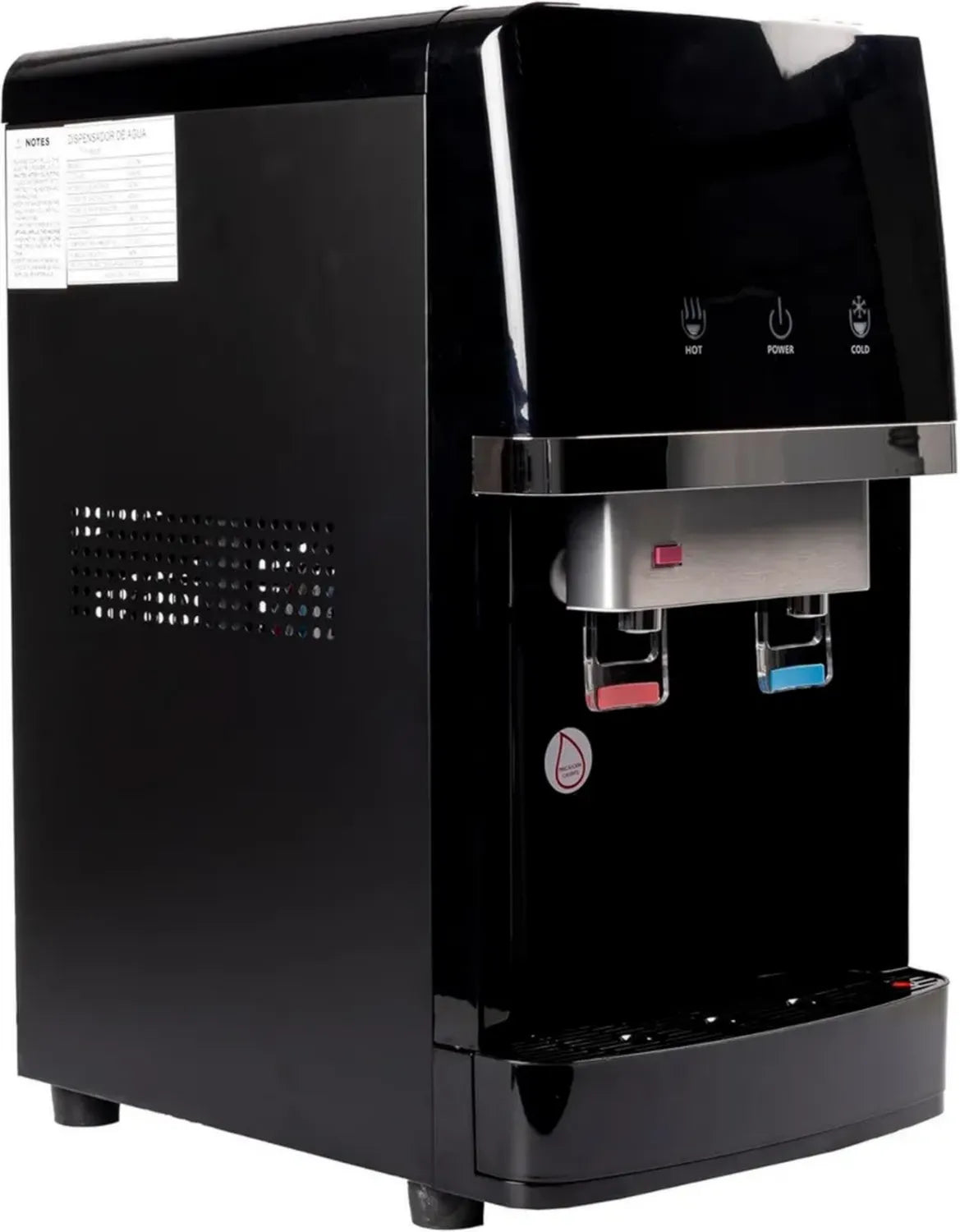 Distributeur d'Eau à Osmose Inverse 5 Étapes, Mini Refroidisseur Noir RO 2T, Eau Froide et Chaude