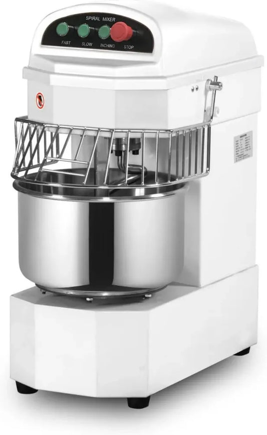 Pétrin Professionnel 20L, 2 Vitesses, Cuve Fixe, 1100W pour Boulangerie