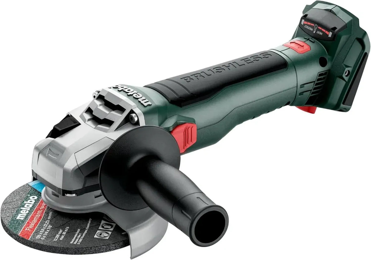 Meuleuse d'angle sans fil 18V Metabo W 18 LT BL 11-125, moteur brushless puissant