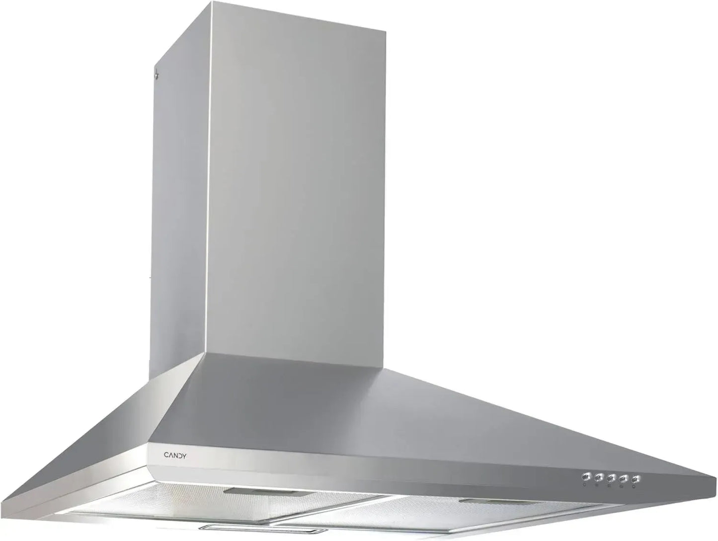 Hotte Aspirante 60 cm Candy, 3 Vitesses, LED, Extraction 305 m³/h, Filtres Anti-Graisse et Carbone, 67W, Inox