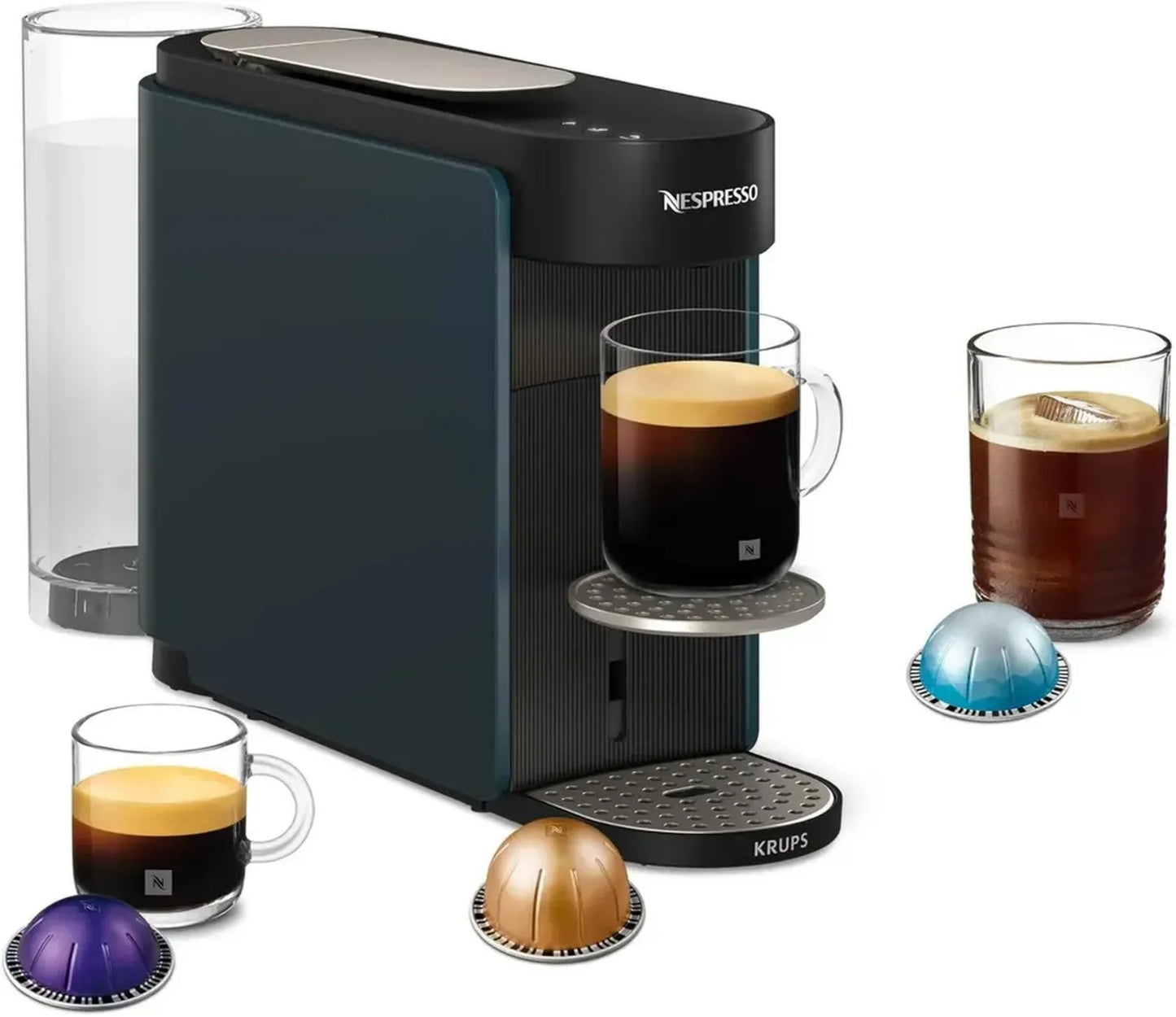 KRUPS Cafetière à Capsules Nespresso Vertuo Up Bleu YY5882FD