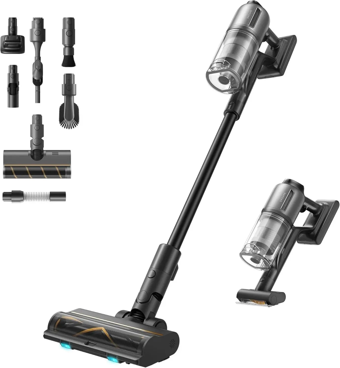 Aspirateur Balai sans Fil dreame Z30, Puissance d'Aspiration 28 000PA, Moteur Ultra Rapide, 90 Min d'Autonomie, Filtre HEPA H14 Avancé, Détection Intelligente de Poussière, Idéal pour Poils d'Animaux
