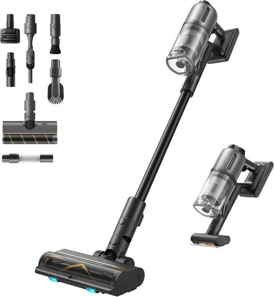 Aspirateur Balai sans Fil dreame Z30, Puissance d'Aspiration 28 000PA, Moteur Ultra Rapide, 90 Min d'Autonomie, Filtre HEPA H14 Avancé, Détection Intelligente de Poussière, Idéal pour Poils d'Animaux