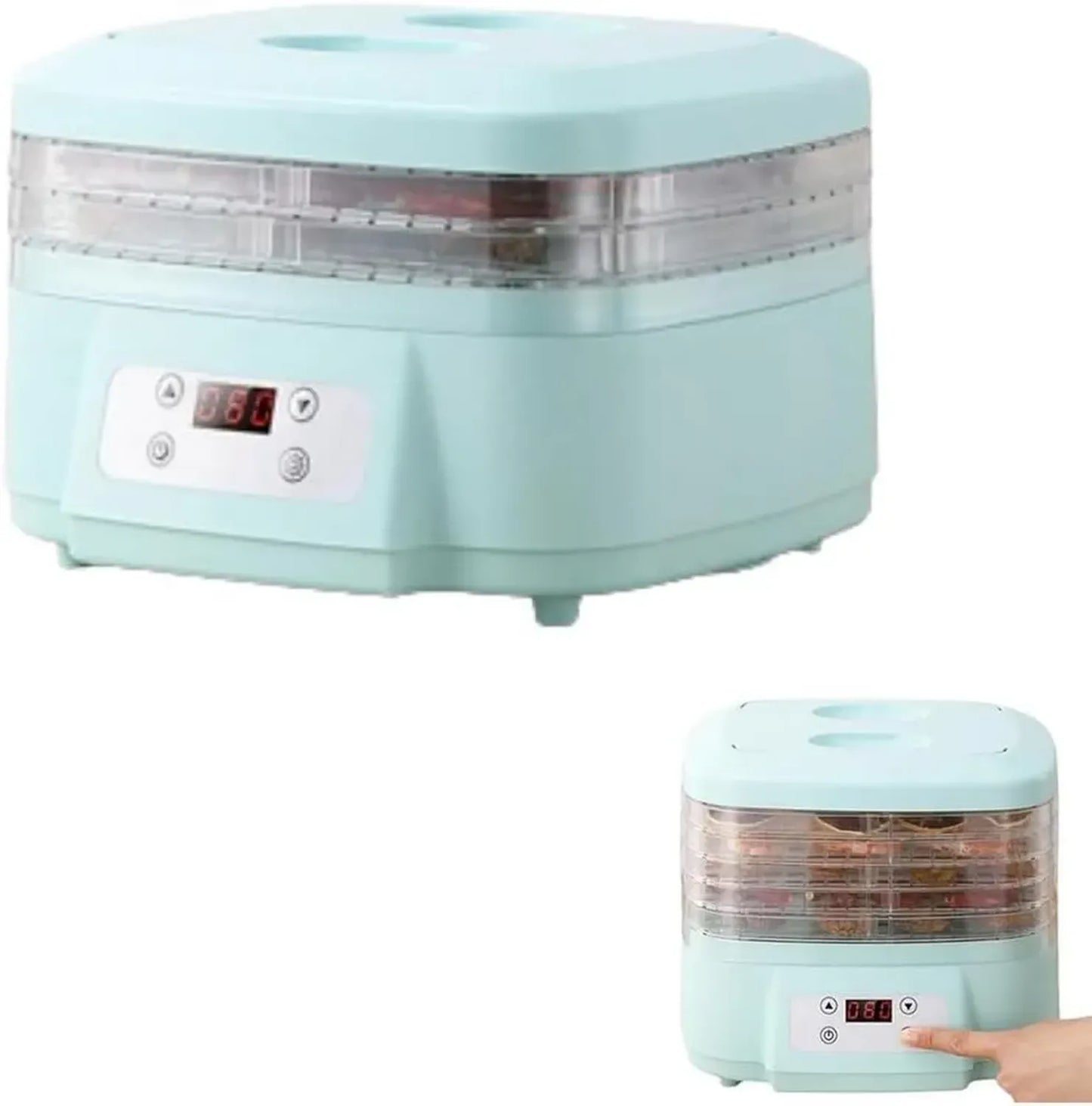 Déshydrateur Alimentaire avec Minuterie Numérique Réglable - 3 Plateaux pour Friandises
