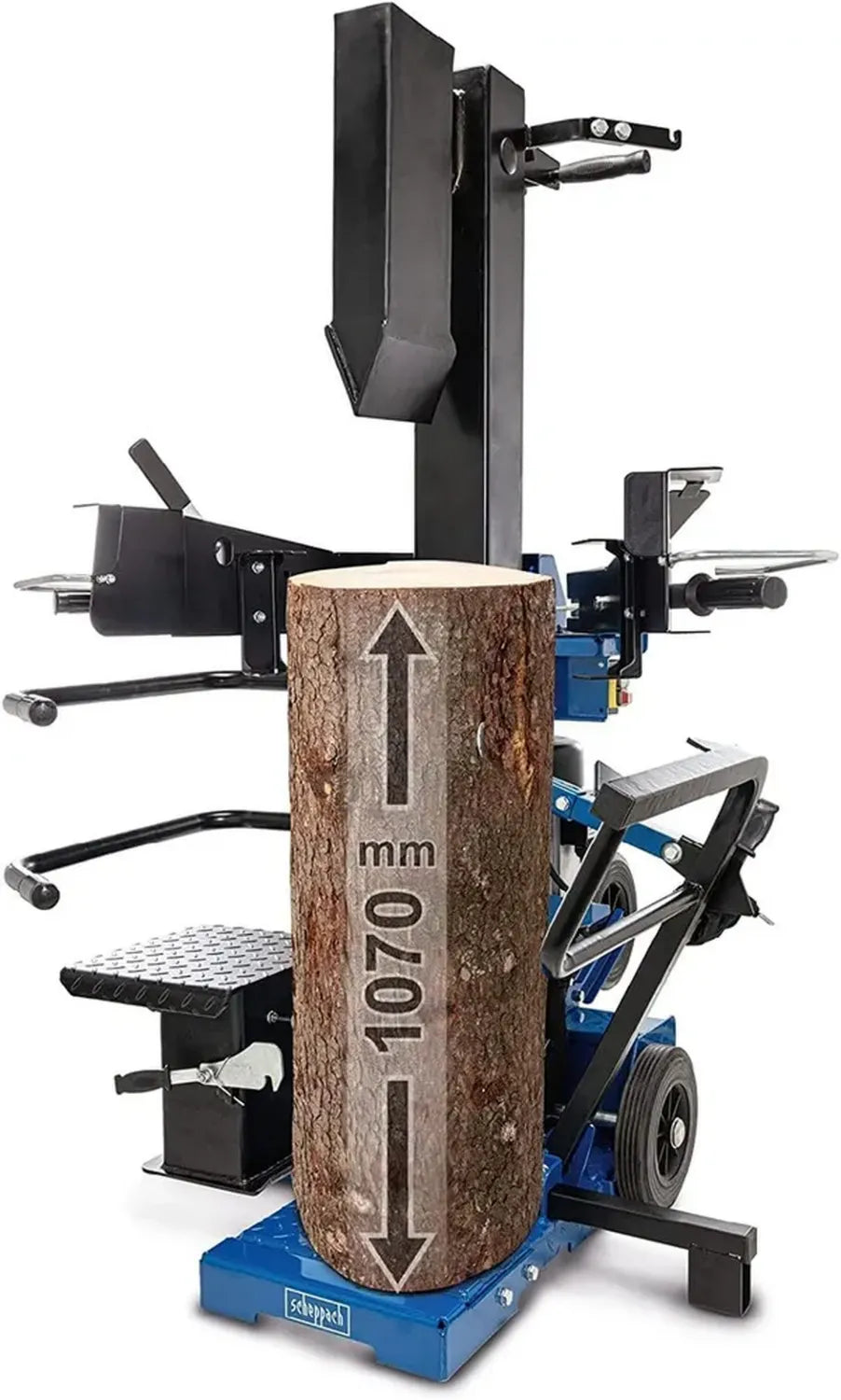 Fendeur de Bois Vertical Scheppach 15T, 3500W, Longueur 1070mm, Puissance 15T