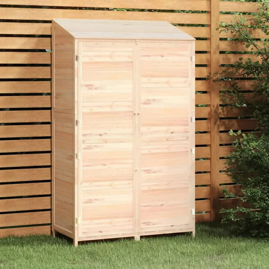 Abri de Jardin en Bois Massif de Sapin 102x52x174,5 cm Extérieur