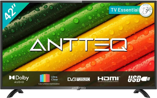 Antteq Téléviseur LED 42' avec Dolby Audio et Triple Tuner