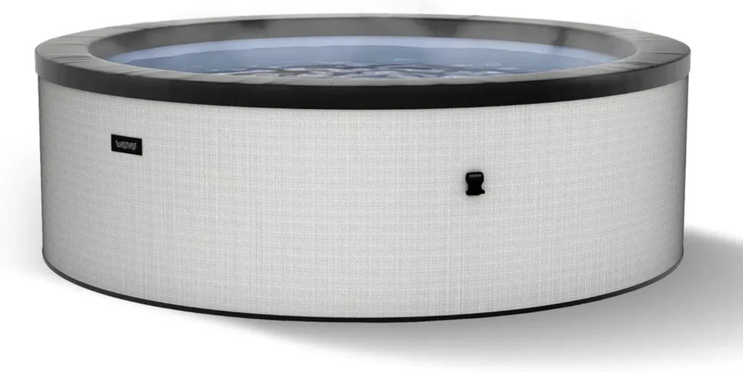 Jacuzzi Extérieur Portable 4 Personnes en PVC Durable avec Chauffage Rapide - Graphite Gris
