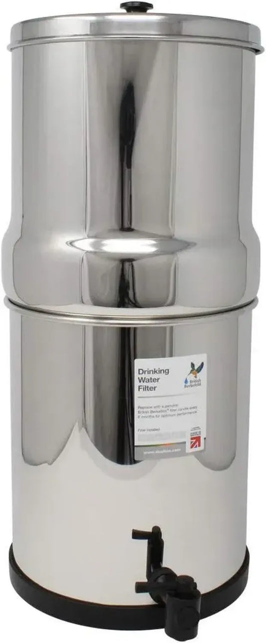 Filtre à Eau à Gravité Doulton British Berkefeld 8,5 L avec 4 Cartouches Super Sterasyl