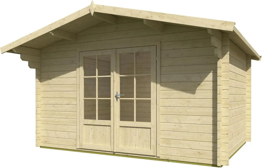 Abri de Jardin en Bois 34mm, 400x300cm, 10.14m² Utiles
