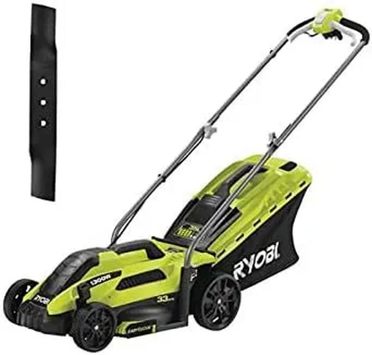 Tondeuse Électrique 1300W - Coupe Précise 33cm avec Lame Remplaçable